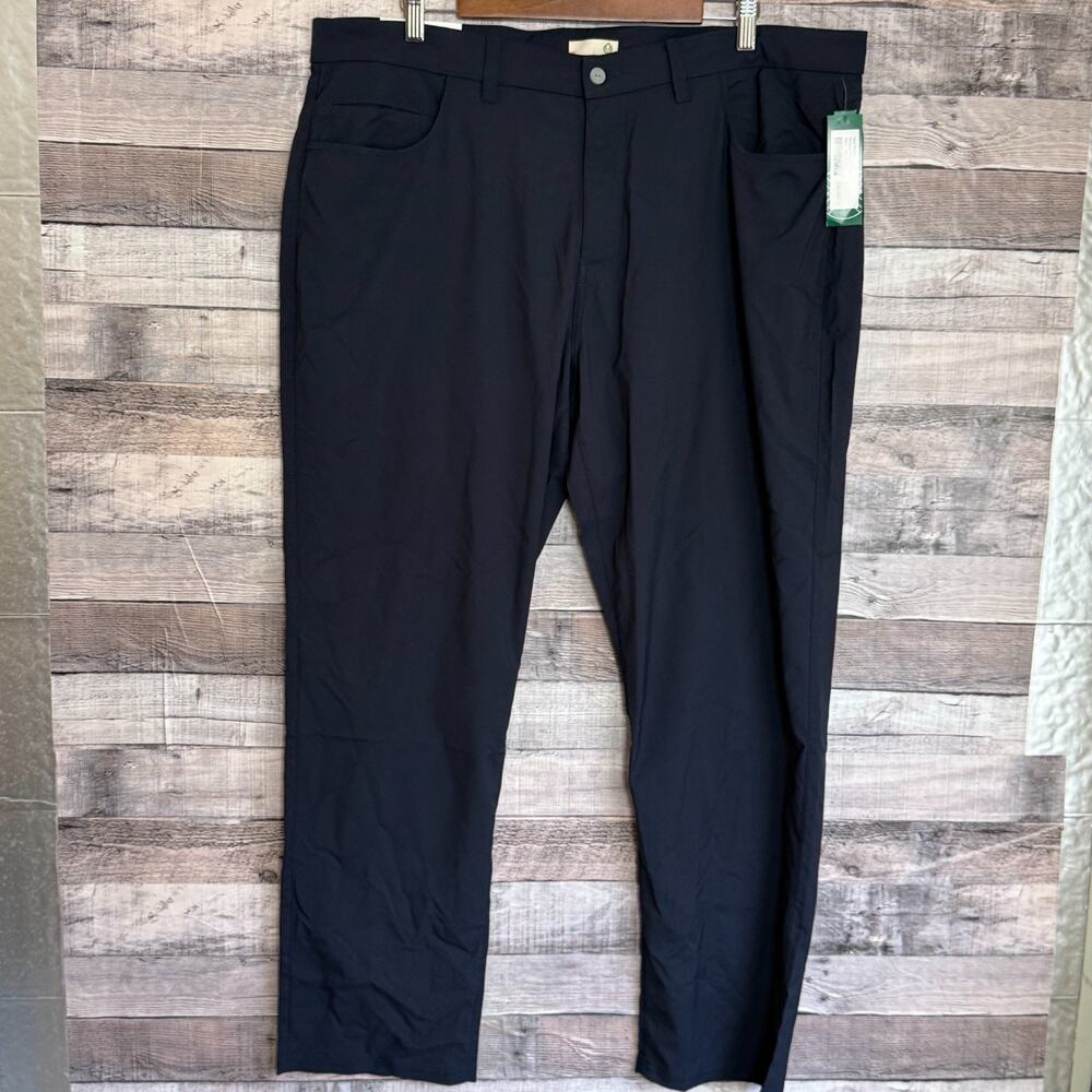 Tasc Performance Bamboo Motion Pants Mens 40x30 Navy Straight Golf Workday NEW